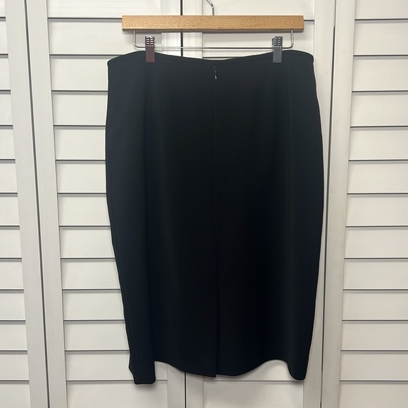 Le Suit Career Business Lined Pencil Skirt Size 14 Black - Picture 5 of 6